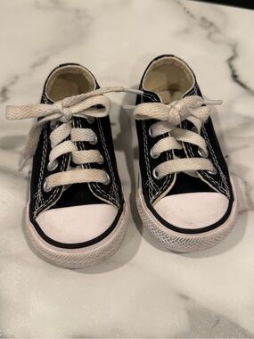 Converse Black and White All Star Baby Sneakers